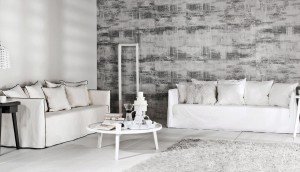 Ghost 12 lino bianco sofa Gervasoni