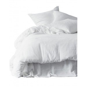 100% cotton bed linen set White