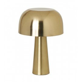 Gold mushroom lamp