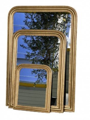 Miroir antique doré L ou XL