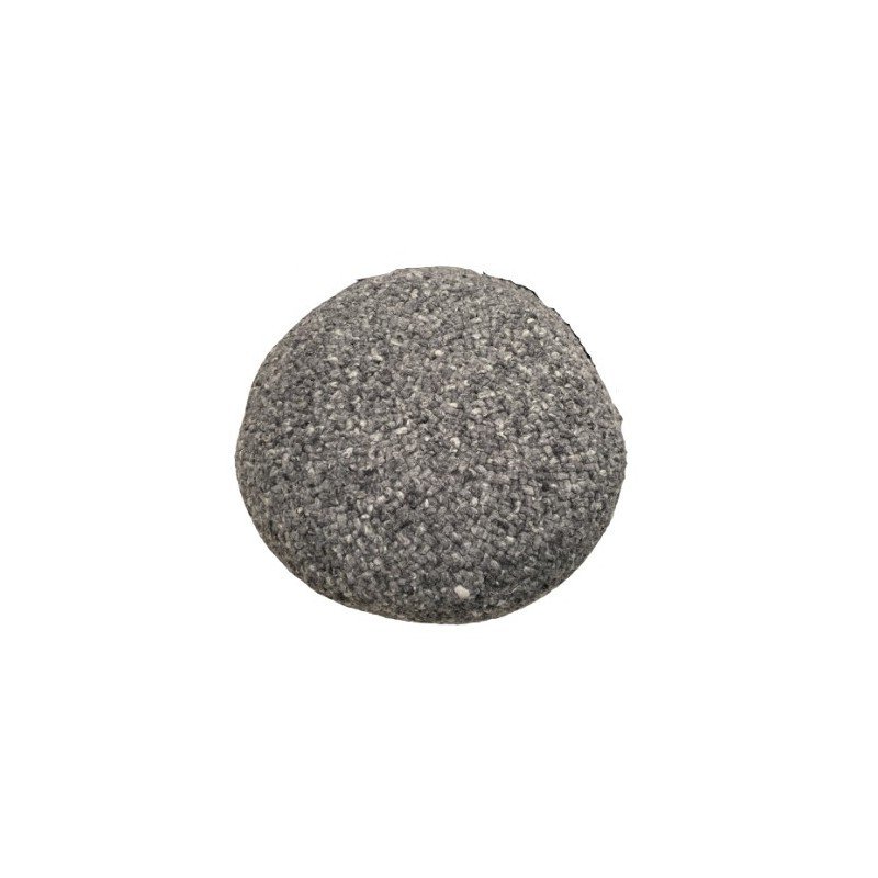 Woolen pebble pouffe S or M - Dark grey
