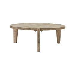 Coffee table in natural mango wood