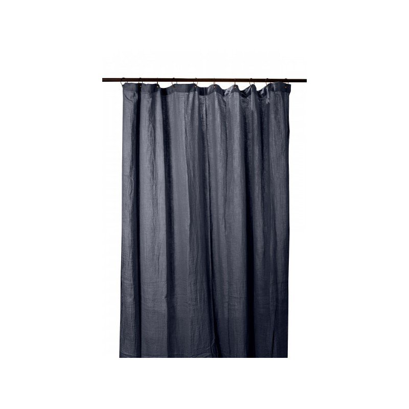 Cotton voile curtain 140x280 - Navy