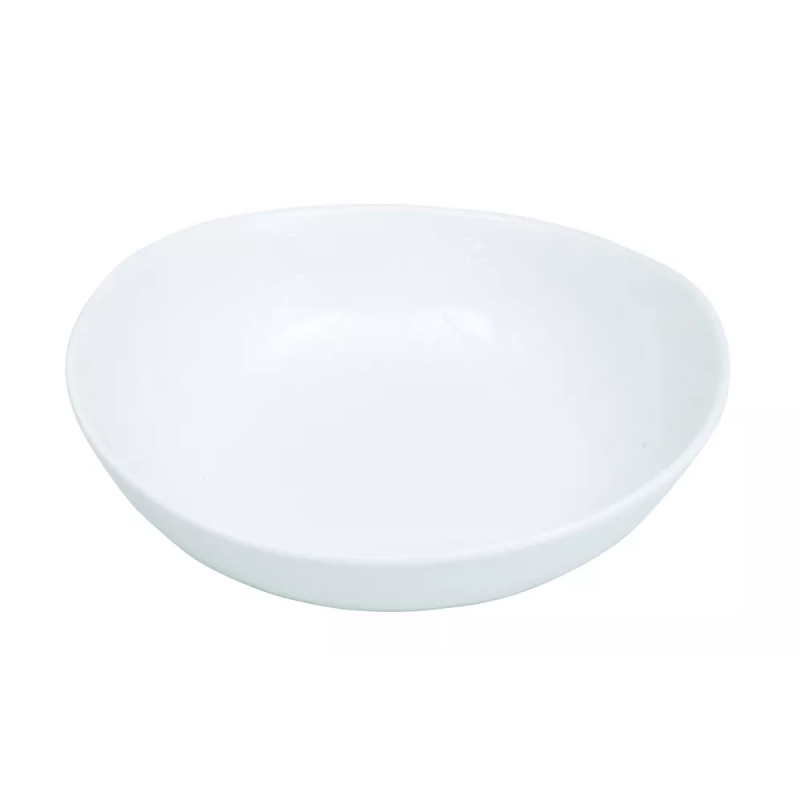 Oval porcelain bowl - White