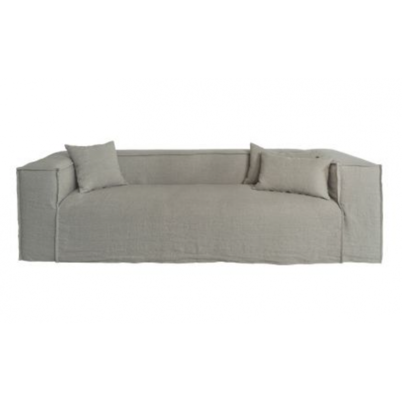 Strozzi sofa in natural linen 2 or 3 seater