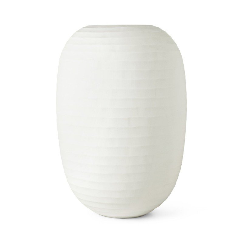 Blown glass vase - White