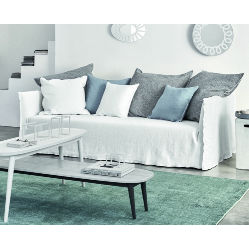 Ghost 114 lino bianco sofa Gervasoni