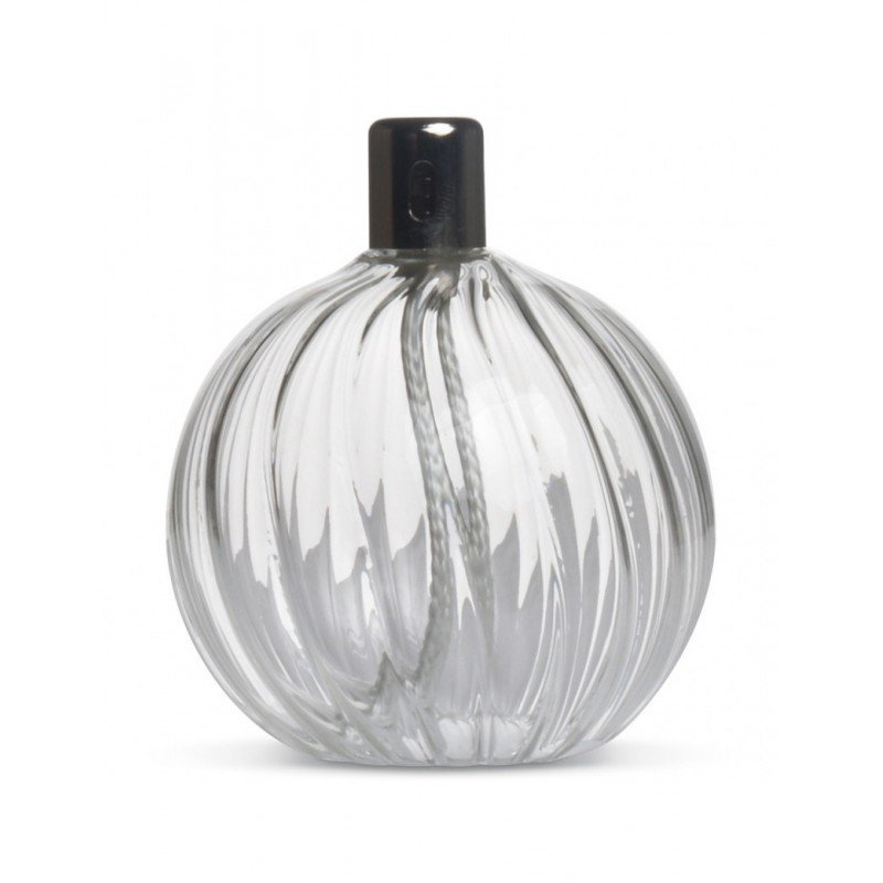 Glass oil lamp - Sphère striée