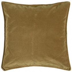 Velvet cushion - Ocre