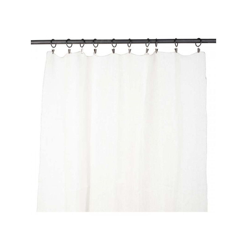 Florence white sheer curtain
