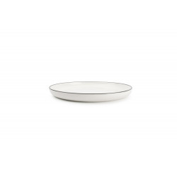 White dessert plate with...