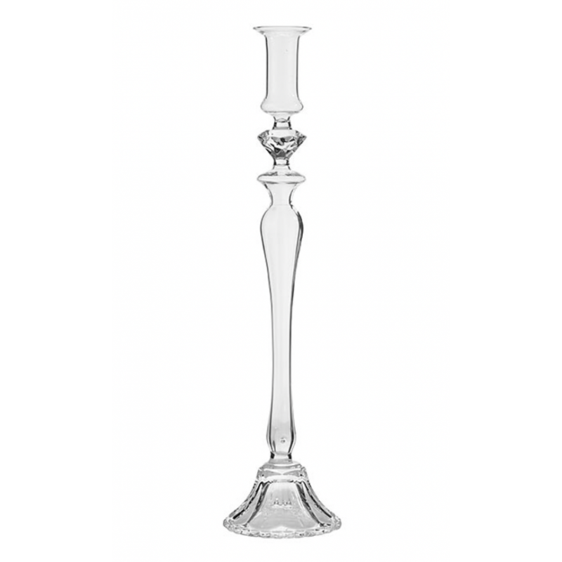 Glass candlestick
