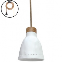 Hanging lamp in porcelain -...
