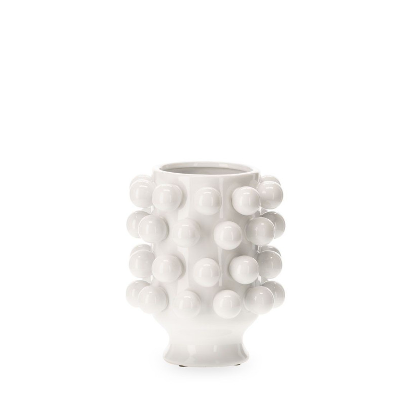 Vase boules en céramique - Blanc
