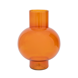 Recycled glass vase - Orange