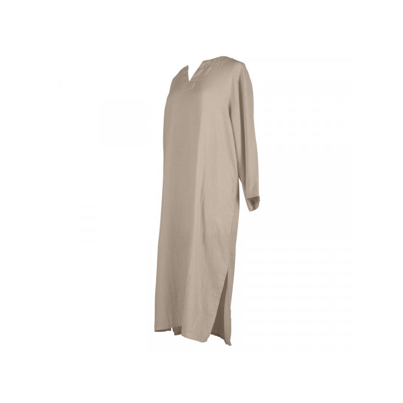 Tunic in washed cotton voile - Chalk