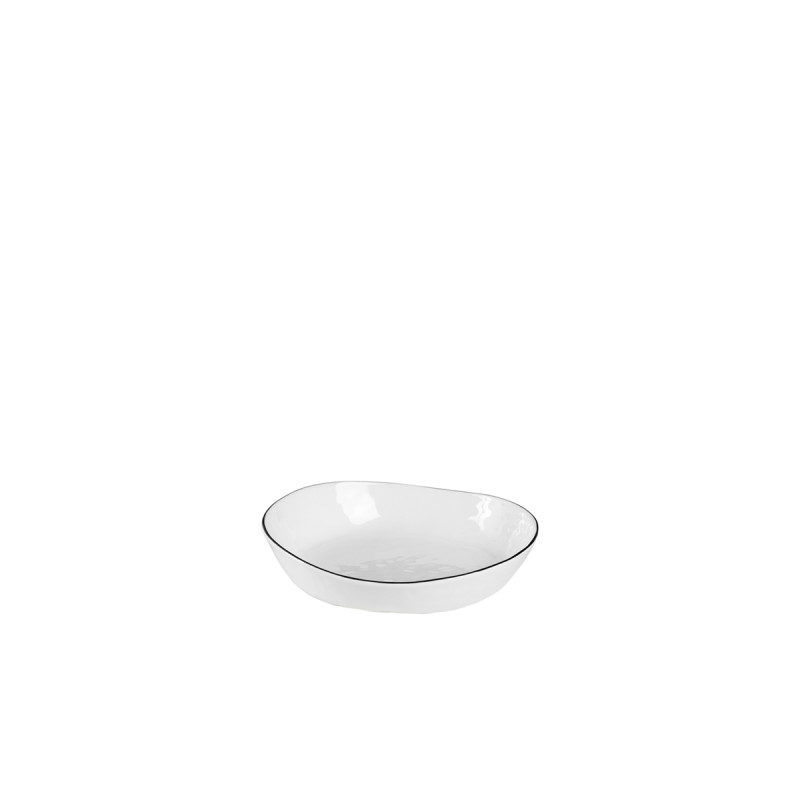 Soup plate Salt in porcelain