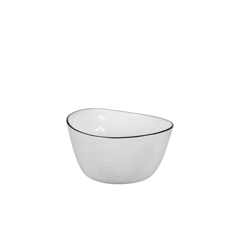 Salt porcelain salad bowl