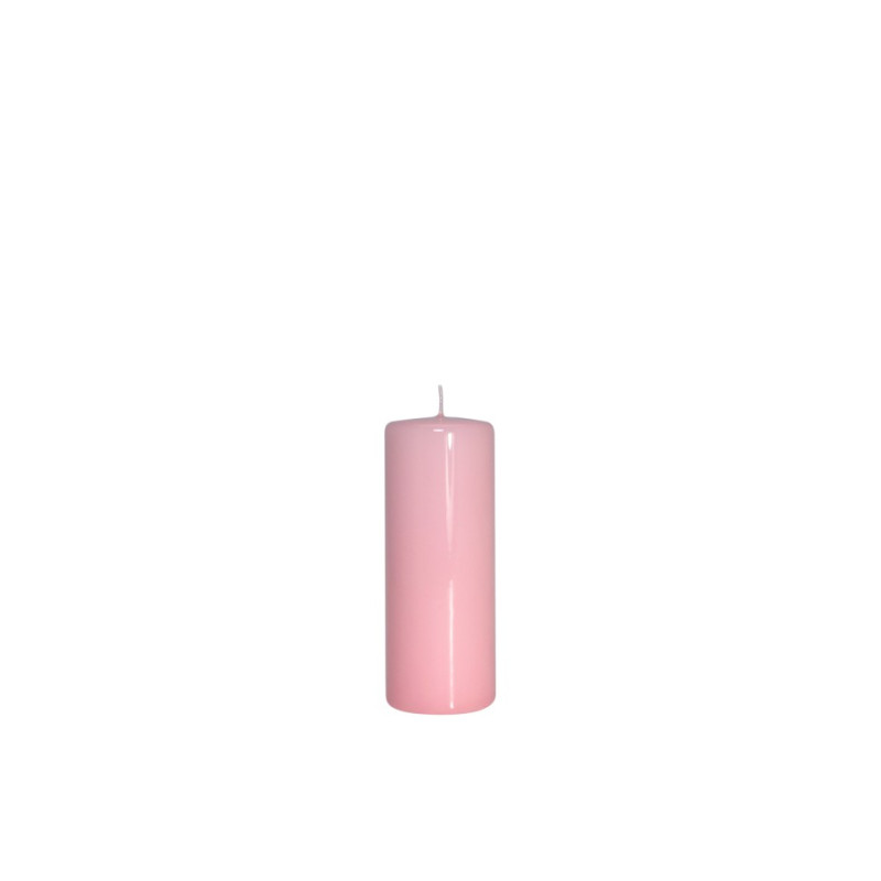 Large candle in shiny wax 7 colors