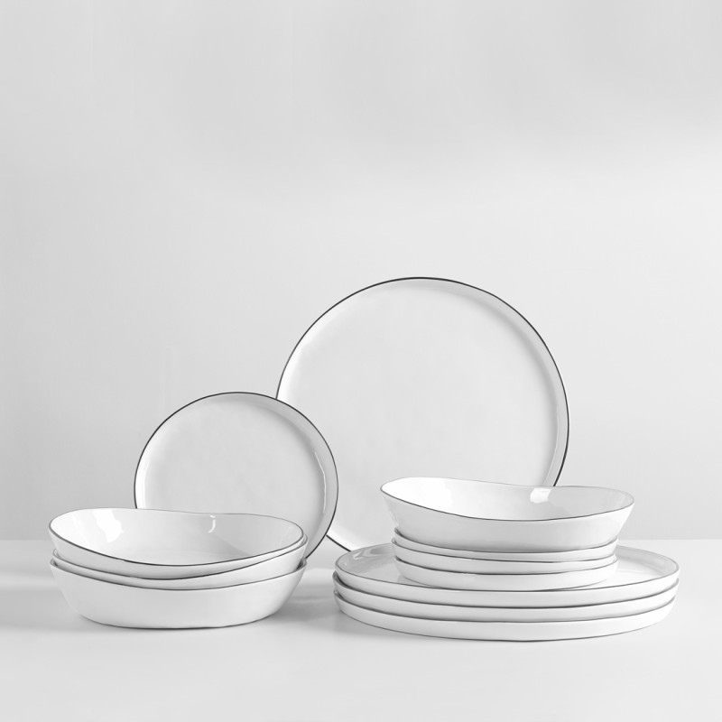 Salt porcelain dinnerware set