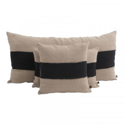 Natural linen cushion and...