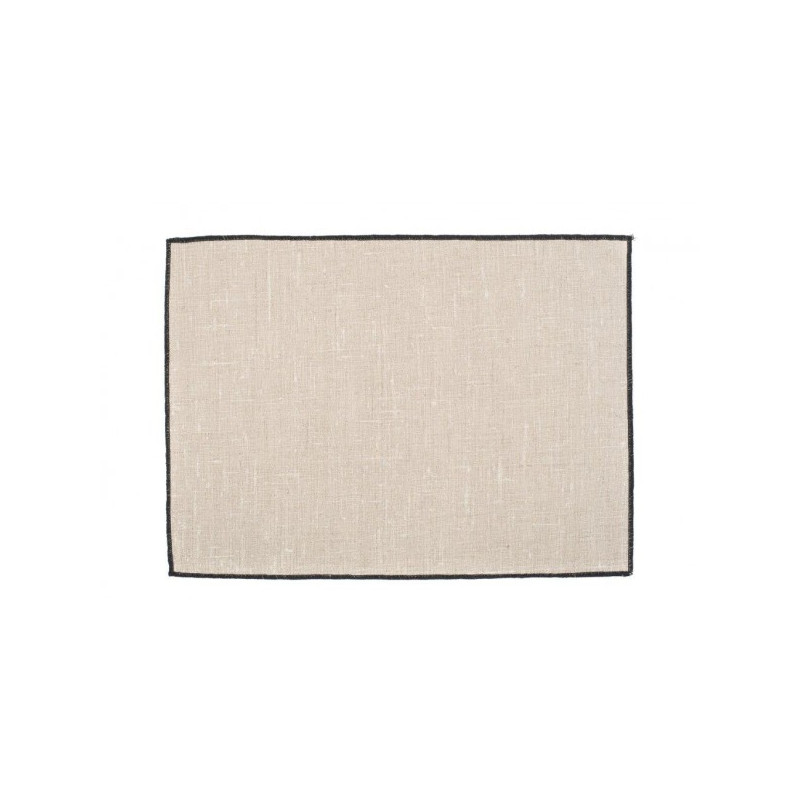 Coated linen placemat - Natural