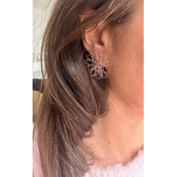 Flower earrings - Golden
