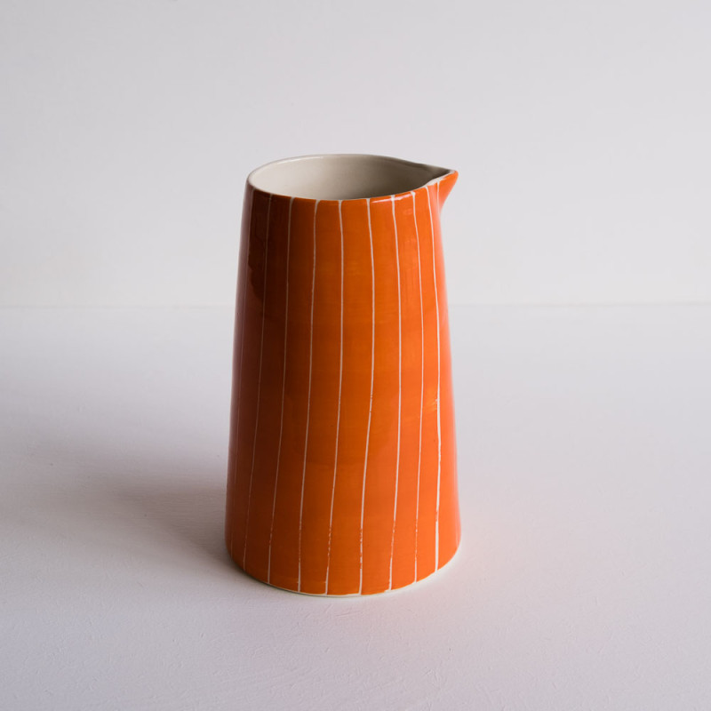 Ceramic water pot - Orange
