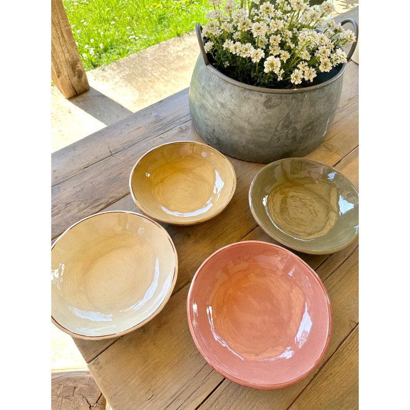 Ceramic soup plate - 7 colors