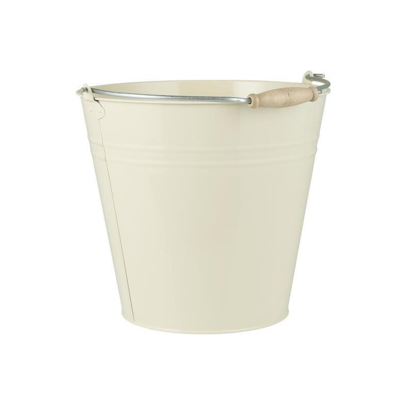 Metal bucket - Cream