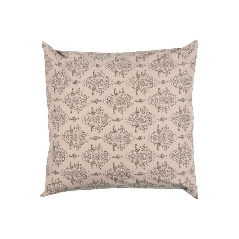 Patterned cotton cushion - Pink