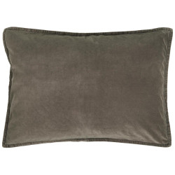 Coussin en velours - Taupe