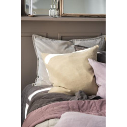 Velvet cushion - Light grey
