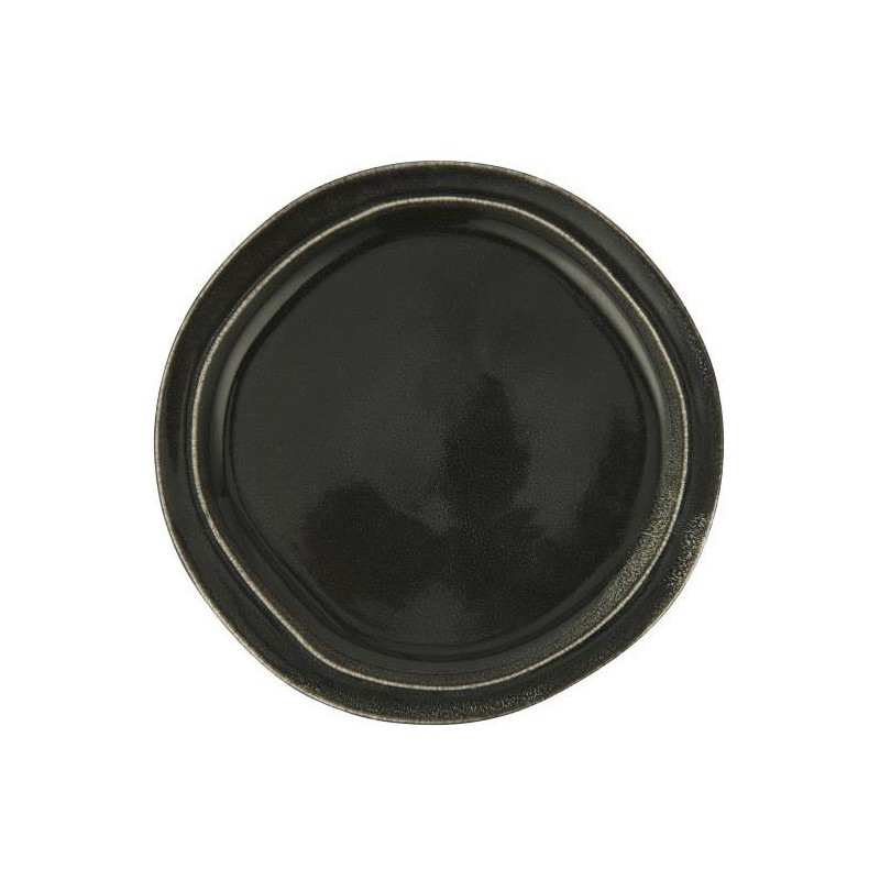 Stoneware dinner plate - Black