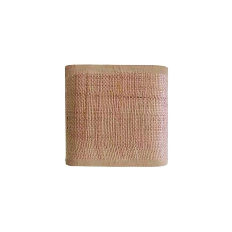 Wall lamp in raffia with natural borders