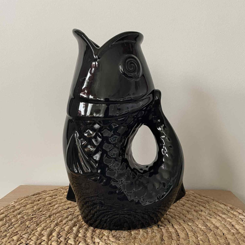 Vase poisson - Noir