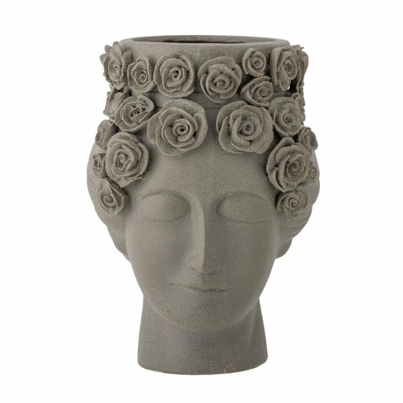 Akira stoneware vase - Grey