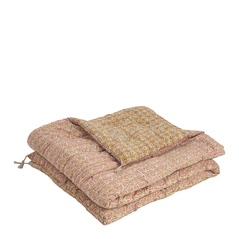 Flora cotton bedspread - Pink