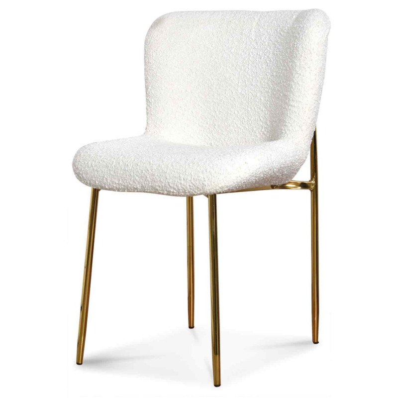 Rosem chair in buckwheat and gold legs