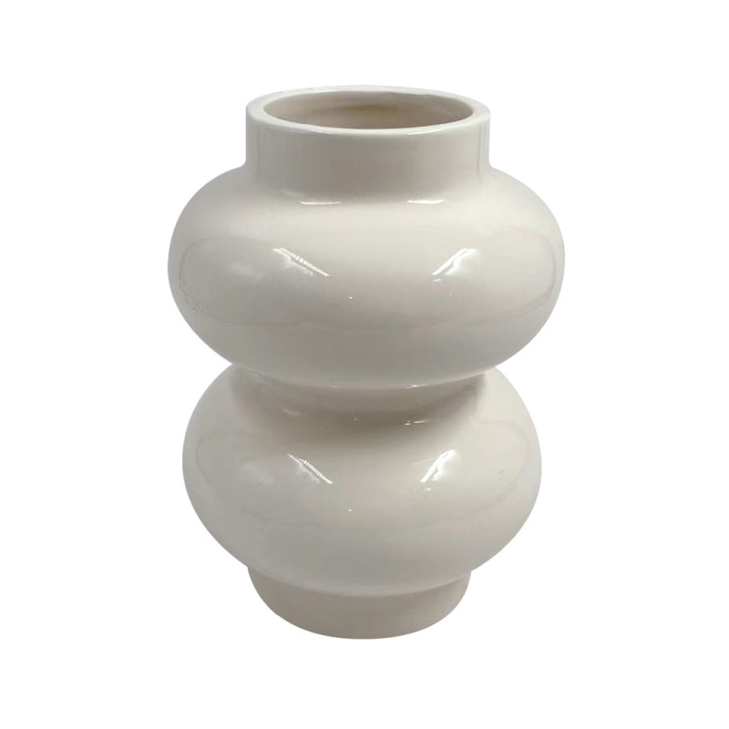Vase boule en céramique - Blanc