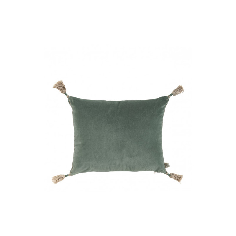 Velvet cushion - Céladon