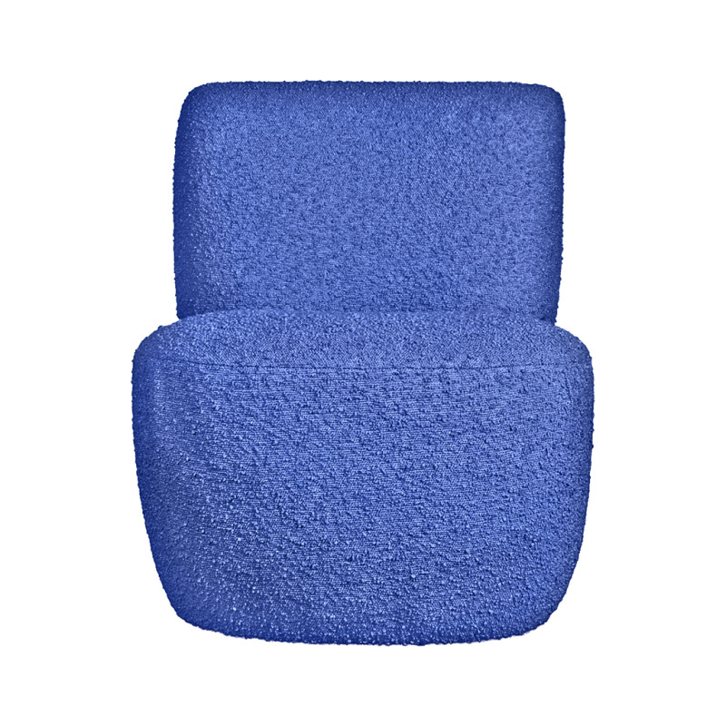 Bouclette armchair - Bleu majorelle