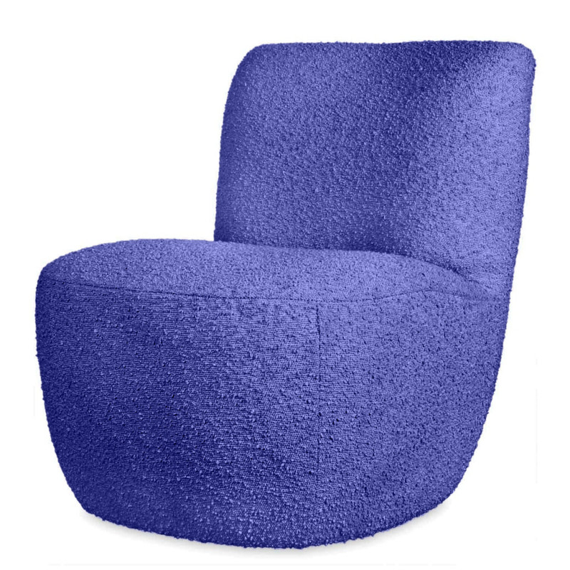 Bouclette armchair - Bleu majorelle