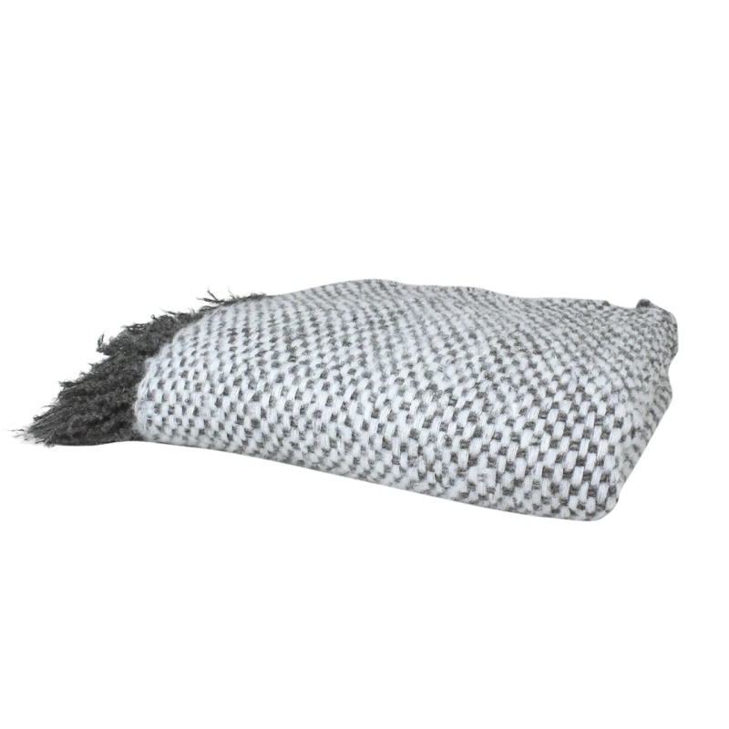 Emil Throw - Grey and white mottled