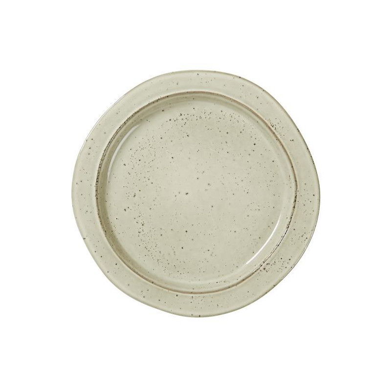 Stoneware dessert plate - Sable