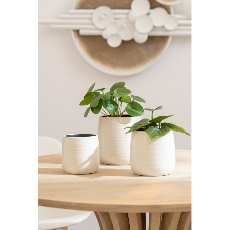 Ceramic planter - White