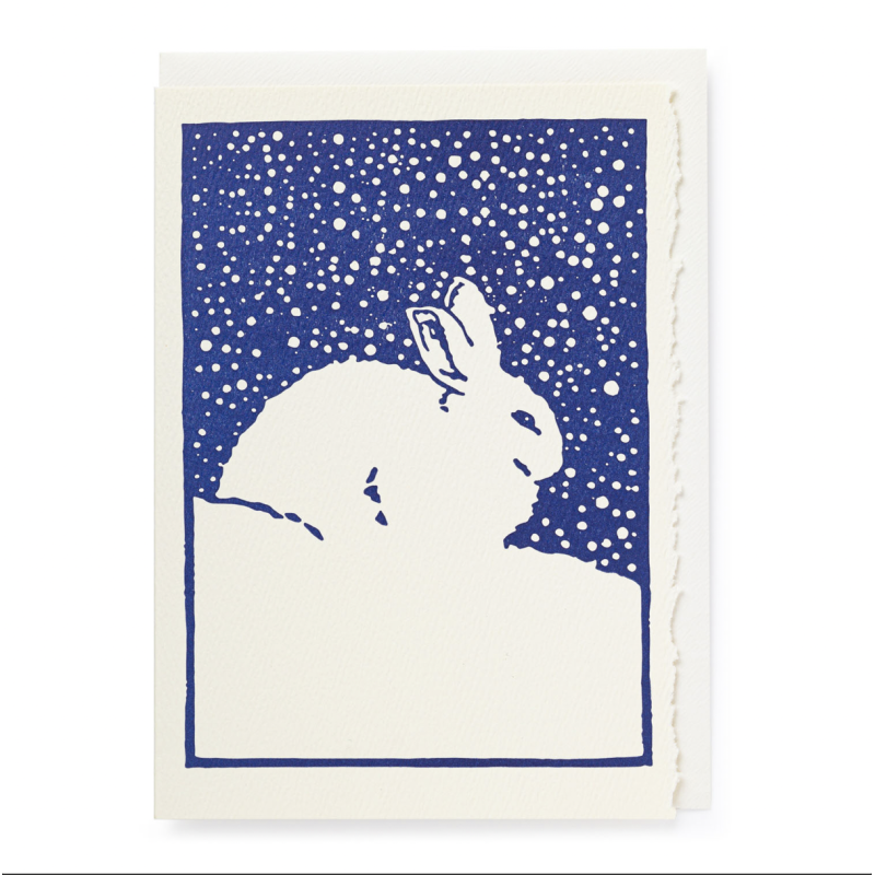 Postcard - White rabbit