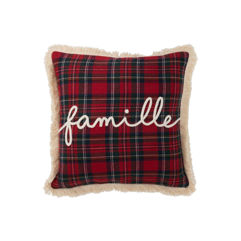 Family cushion - Tartan