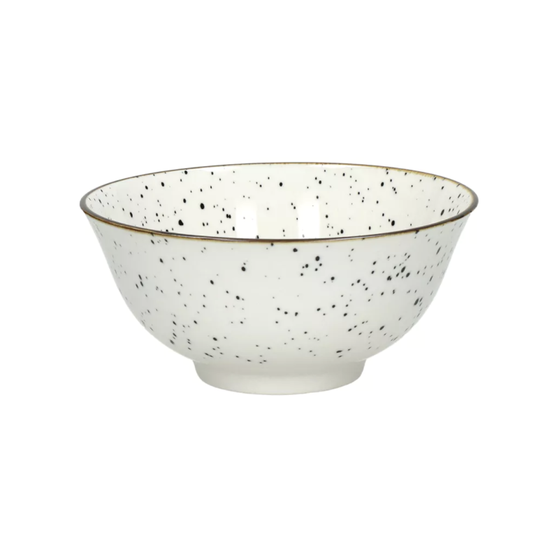 Porcelain bowl - Black and white