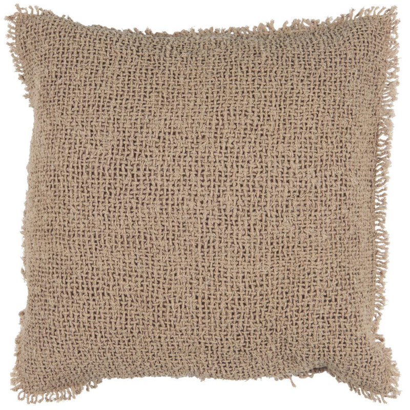 Cotton cushion - Camel